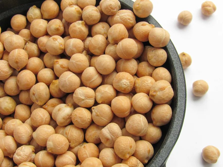 Chickpeas chana prepared for export from India