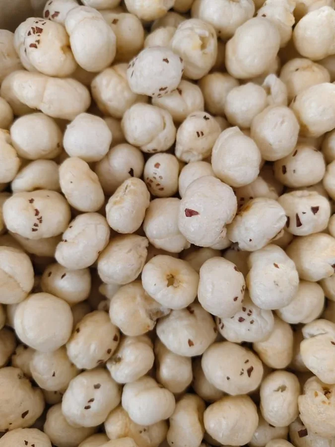 Makhana fox nuts close-up